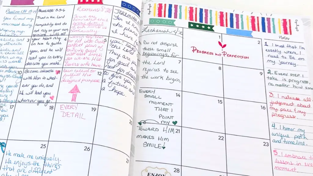 Repurposed Calendar Journal