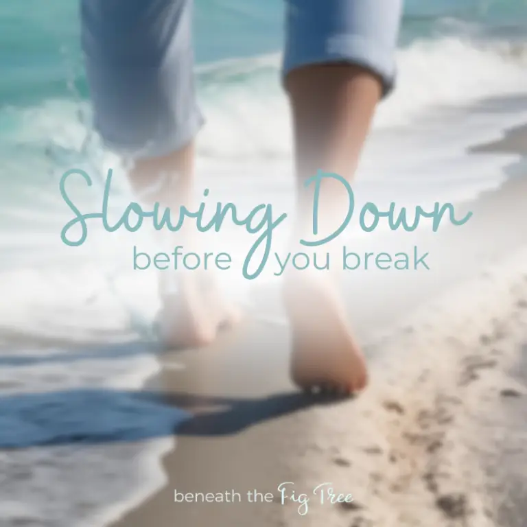 Slowing Down Before You Break